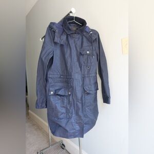 J. Crew Dark Blue Jacket with Corduroy‎ Collar